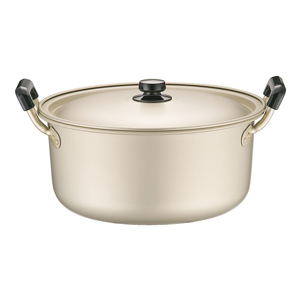 アカオアルミ しゅう酸 実用鍋 (硬質) 36cm 1個 (ご注文単位1個) 【直送品】