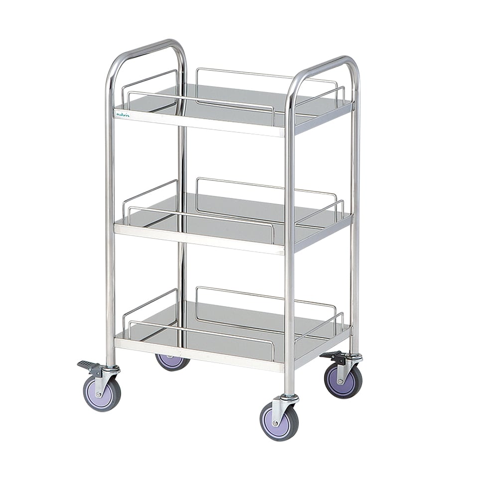 アズワン ミニカート 3段 525×405×930mmUH-3 1台 (ご注文単位1台) 【直送品】