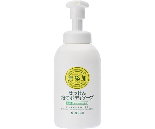 ミヨシ石鹸 無添加泡のボディソープNポンプ 500mL 1個 (ご注文単位1個) 【直送品】
