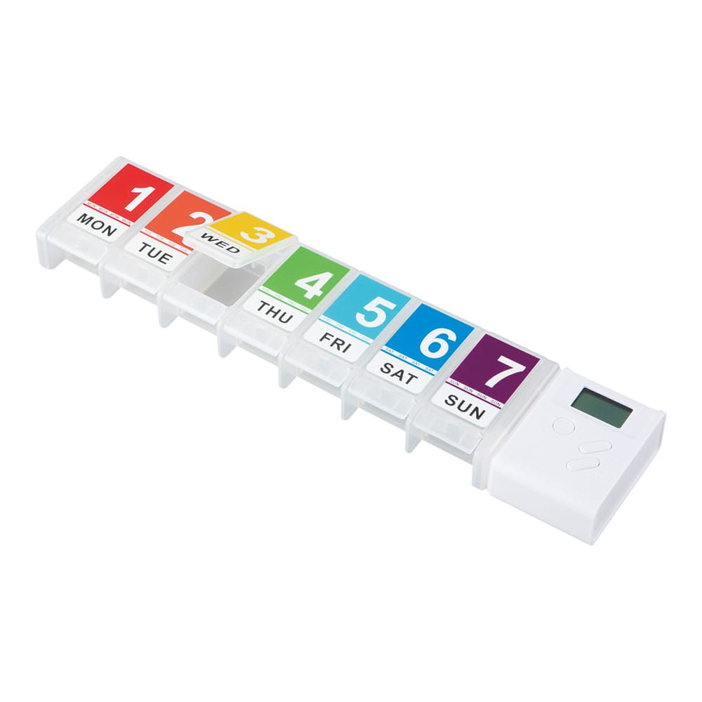 アズワン アラーム付きお薬ケース 白BSKP02 1個 (ご注文単位1個) 【直送品】