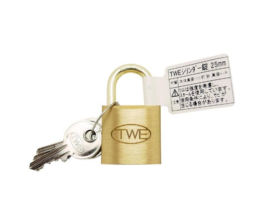 和気産業 TWE シリンダー錠 25mm 1個(ご注文単位1個)【直送品】