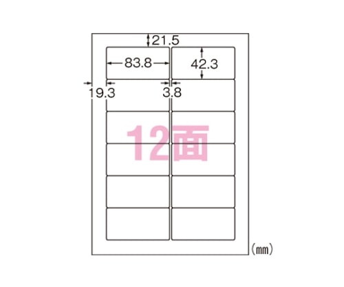 エーワン(A-ONE) フィルムラベルシール[レーザープリンタ]A412面 31581 1パック(ご注文単位1パック)【直送品】