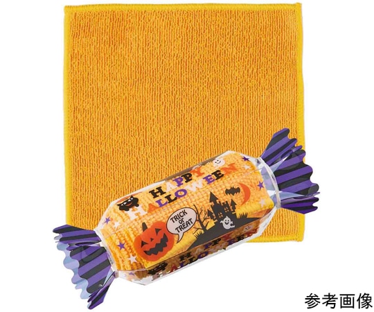 アズワン ハロウィンキャンディタオルハンカチ ノベルティ 100枚 37-44-1-1 1セット(ご注文単位1セット)【直送品】