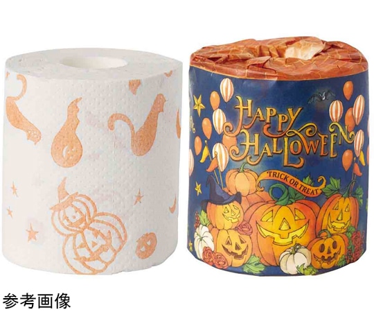 アズワン ハロウィントイレットペーパー ノベルティ景品 60個 37-44-11-1 1セット(ご注文単位1セット)【直送品】