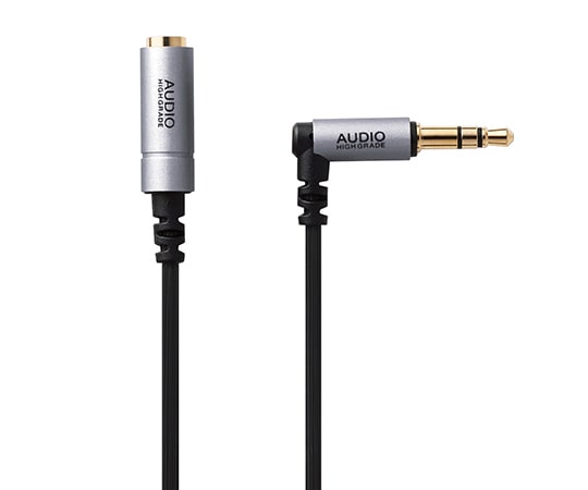 エレコム ヘッドホン・イヤホン用延長コード(耐ノイズモデル) シルバー 3.0m EHP-35ELN30SV 1個(ご注文単位1個)【直送品】