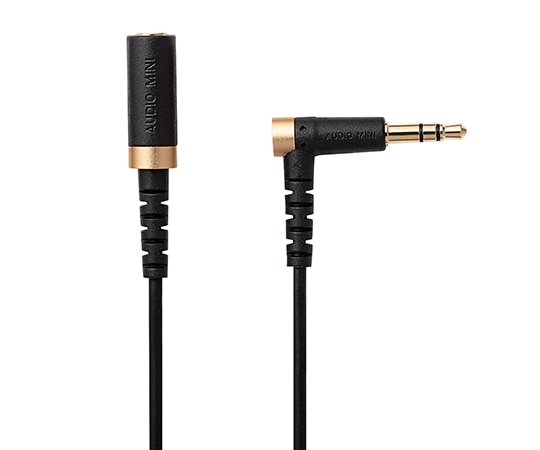 エレコム ヘッドホン・イヤホン用延長コード(高耐久モデル) ブラック 1.0m EHP-35ELS10BK 1個(ご注文単位1個)【直送品】