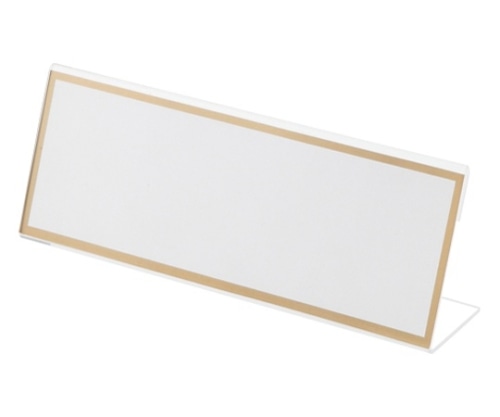 クラウン L型カード立(幅180×高68mm)厚:2mm CR-KD180-T 1個(ご注文単位