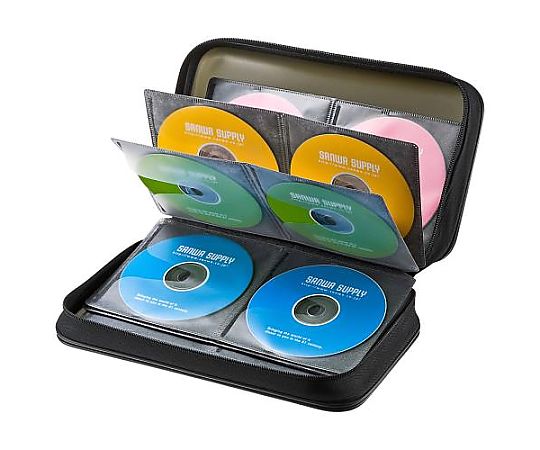 アズワン 170x 78x293mm CD/DVD/BDケース(96枚/ブラック) EA762EE-105 1個(ご注文単位1個)【直送品】