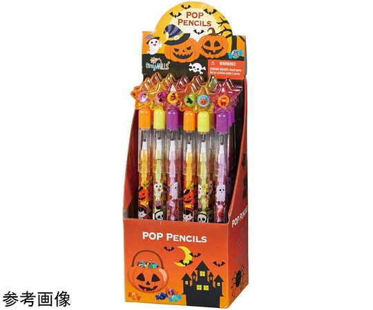 アズワン ロケットペンシル6柄 ハロウィンおもちゃ景品 24本 37-43-1-1 1セット(ご注文単位1セット)【直送品】