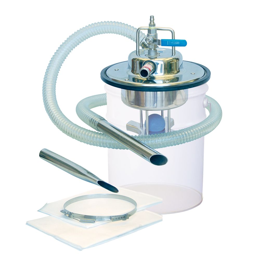 アクアシステム 乾湿両用エアバキュームクリーナー(SUS製、ストッパー付) AVC-550SUS 1個(ご注文単位1個)【直送品】