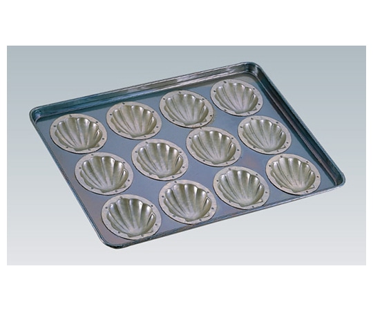 川口板金 シリコン加工ほたて型天板12面  1枚(ご注文単位1枚)【直送品】