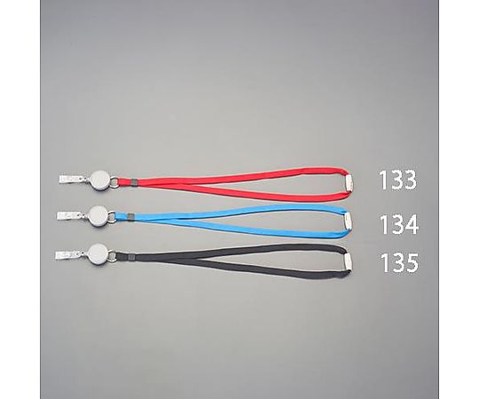 アズワン 80cm リール付名札用ストラップ(黒) EA956VA-135 1個(ご注文単位1個)【直送品】