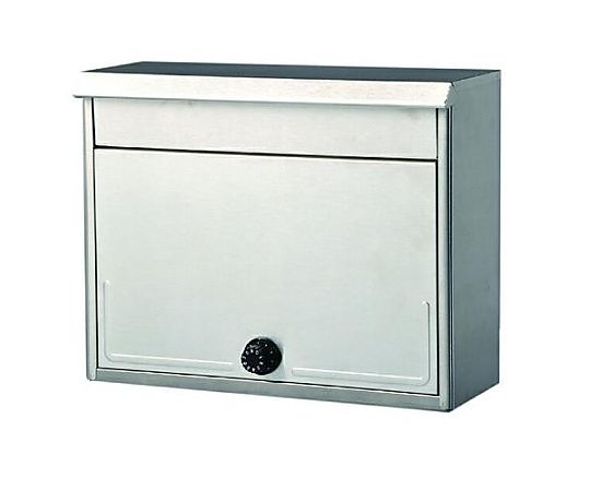 アズワン 375x150x300mm [ダイヤル錠付]ポスト(ステンレス製) EA951FC-10 1個(ご注文単位1個)【直送品】