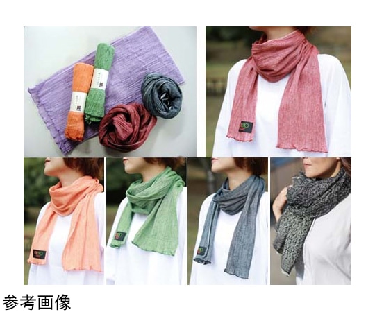 アズワン ORIIRO コットンマフラー 彩・いろどり 紫 K11853 1個(ご注文単位1個)【直送品】