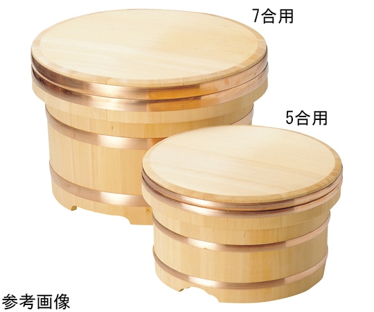 ヤマコー おひつ 椹・江戸びつ 約5合用(約φ21) 87352 1個(ご注文単位1個)【直送品】