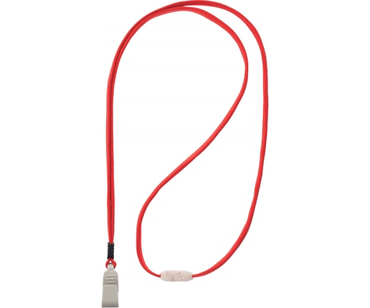 ライオン事務器 名札用ストラップ レッド N-11AP 1個(ご注文単位1個)【直送品】