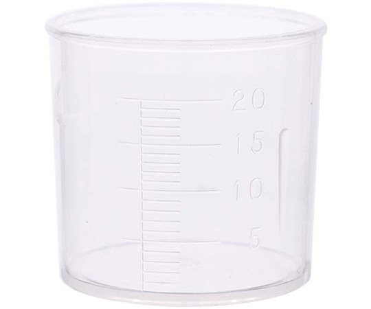 金鵄製作所 計量カップ 20mL PP製 100個入 31240-000 1箱(ご注文単位1箱)【直送品】