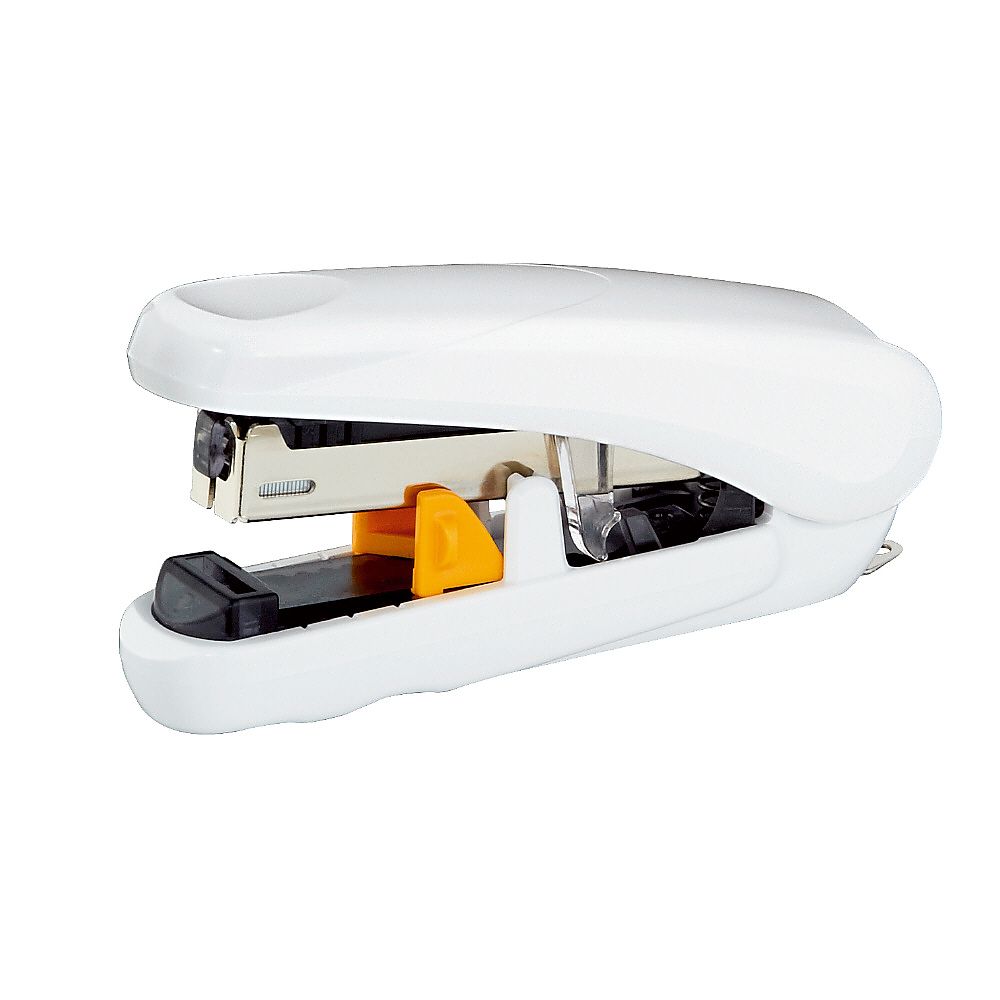 プラス フラットホッチキス ピタヒット ホワイト ST-010X 1個(ご注文単位1個)【直送品】