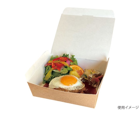 ヤマニパッケージ 軽食用 フードBOX M 100枚 10-399 1ケース(ご注文単位1ケース)【直送品】