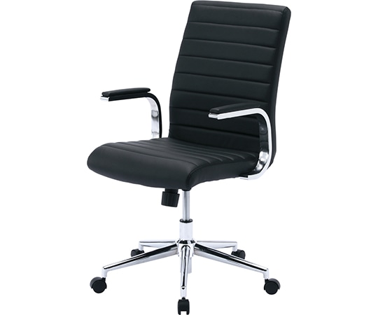 サンワサプライ PUレザーチェア ブラック SNC-L12BK 1台(ご注文単位1台)【直送品】