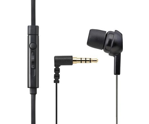 エレコム モノラルヘッドホン(マイク付) カナル C3520 ブラック EHP-MC3520BK 1パック(ご注文単位1パック)【直送品】