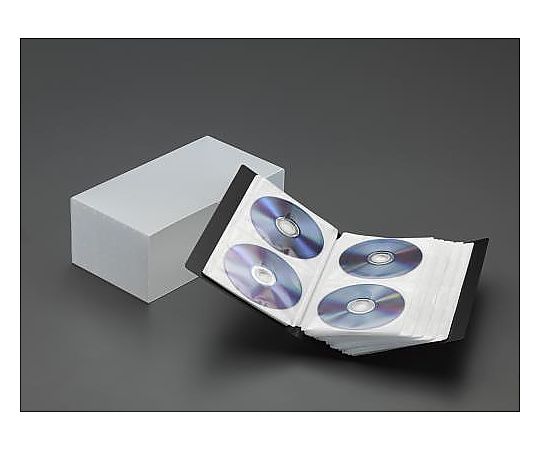 エスコ 120枚用 CD/DVD収納ファイル EA762EE-35A 1個(ご注文単位1個)【直送品】