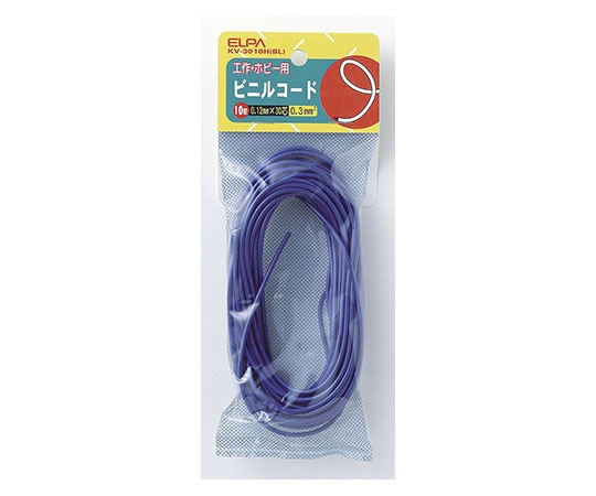 ELPA 30芯コード ブルー KV-3010H(アオ) 1個(ご注文単位1個)【直送品】