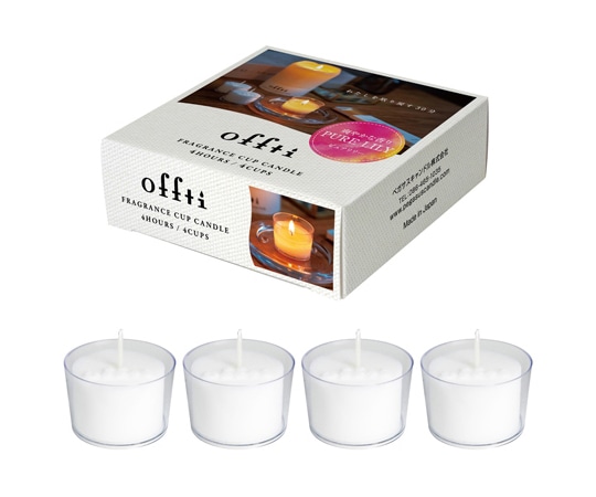 ペガサスキャンドル offti フレグランスカップキャンドル ピュアリリー offti-06662801 1箱(ご注文単位1箱)【直送品】