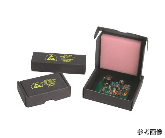 DESCO 電子部品梱包箱 スポンジ付 105mm×78mm×25mm 37006 1個 ( …