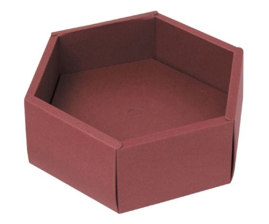 ヤマニパッケージ 軽食用 六角(大) あずき 100枚 19-611A 1ケース(ご注文単位1ケース)【直送品】