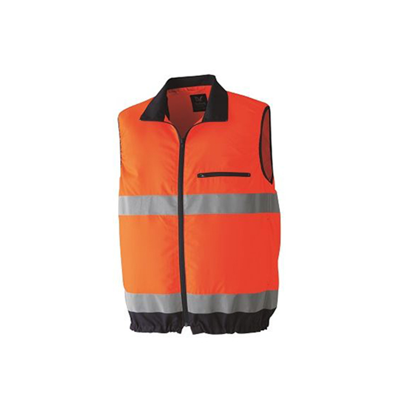 空調服 高視認ベスト + 空調服Rスターターキット 蛍光オレンジ 3L 9203