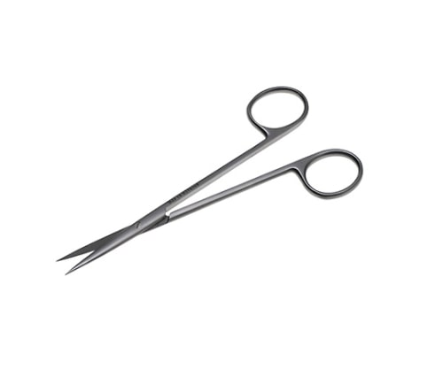 日本フリッツメディコ メッツェンバーム剪刀 14.5cm 直 両尖 B025-0368 1個(ご注文単位1個)【直送品】
