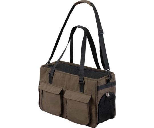 アイリスオーヤマ ソフトペットキャリーMサイズ ブラウン PSC-490 1個(ご注文単位1個)【直送品】