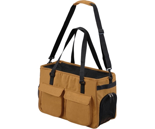 アイリスオーヤマ ソフトペットキャリーMサイズ マスタード PSC-490 1個(ご注文単位1個)【直送品】