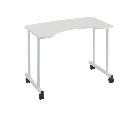 フィフティ・ヴィジョナリー 採血・食事用テーブル（ホワイト） FV-512A-WH 1台（ご注文単位1台）【直送品】