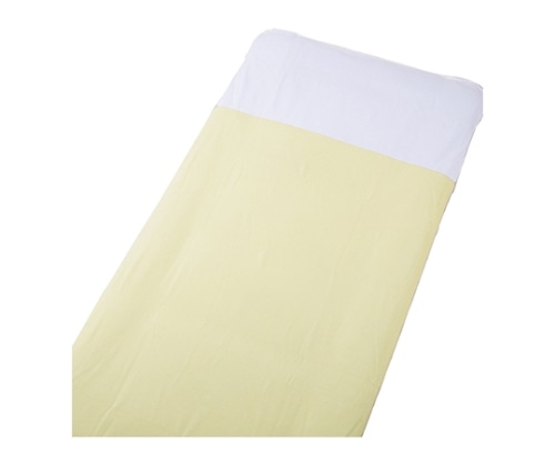 ケアファッション パイル切替防水シーツ(全面) クリーム×ホワイト 105×200cm 39180 1枚(ご注文単位1枚)【直送品】