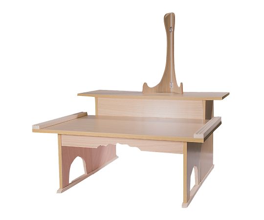 アズワン 枕机(木目プリント) 二段600タイプ 1台(ご注文単位1台)【直送品】