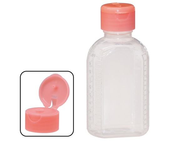 金鵄製作所 小判型投薬瓶100mL ワンタッチキャップ(ピンク) 200本入 23020-005 1箱(ご注文単位1箱)【直送品】