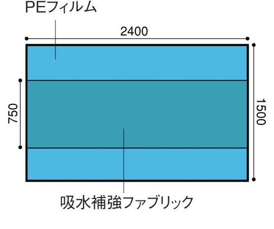 日昭産業 バックテーブルカバー 150×240cm 1セット(25枚入) 23315 1セット(ご注文単位1セット)【直送品】