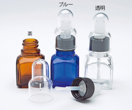 堀内製作所 ネジ付き薬瓶ハケ 透明 G-05 1個(ご注文単位1個)【直送品】