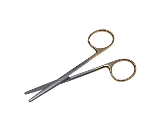 日本フリッツメディコ T/Cストラビスマス剪刀 10cm 直 B025-010X 1個(ご注文単位1個)【直送品】