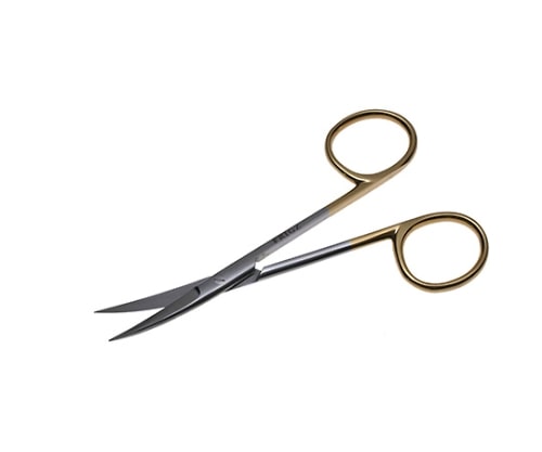 日本フリッツメディコ T/Cファイン剪刀 10.5cm 曲 B025-011B 1個(ご注文単位1個)【直送品】