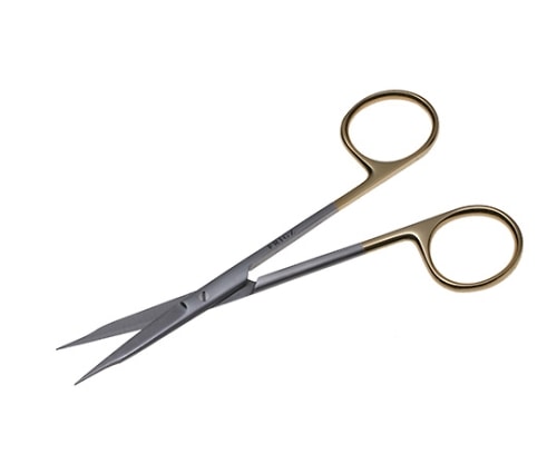 日本フリッツメディコ T/Cフォクス剪刀 13cm 直 B025-013X 1個(ご注文単位1個)【直送品】