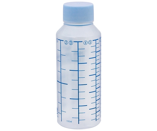 金鵄製作所 NK投薬瓶 100mL 青色目盛 ノーマルキャップ(スカイブルー:水) 1箱(200本入) B01A0-000AQ 1箱(ご注文単位1箱)【直送品】