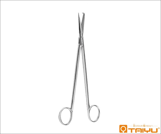 TAIYU(大祐医科工業) グッセロ氏抜糸剪刀 鈎付 直 ネジ止 全長18cm TY-153 1本(ご注文単位1本)【直送品】