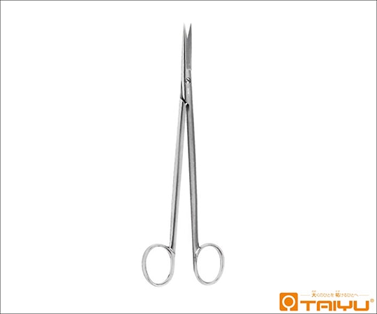 TAIYU（大祐医科工業） 長抜糸剪刀 鈎無 直 ネジ止 全長18cm TY-152A 1本（ご注文単位1本）【直送品】