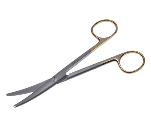 日本フリッツメディコ T/Cメーヨ・スティーレ剪刀 15cm 曲 B022-015C 1個（ご注文単位1個）【直送品】