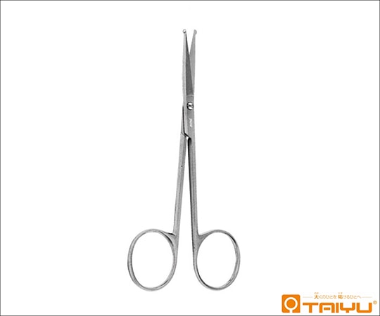 TAIYU（大祐医科工業） 小球頭剪刀 直 ネジ止 全長11.5cm TY-176A 1本（ご注文単位1本）【直送品】