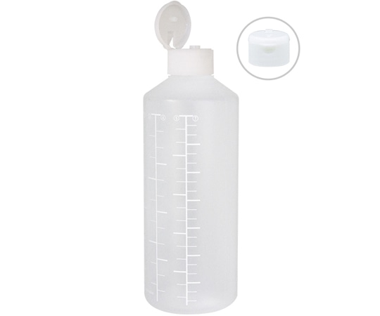 金鵄製作所 K投薬瓶 300mL ワンタッチキャップ(ホワイト:白) 白色目盛 50本入 23240-020 1箱(ご注文単位1箱)【直送品】