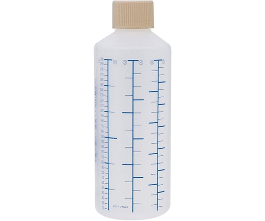 金鵄製作所 K投薬瓶 300mL セーフティキャップ 青色目盛 50本入 24240-085 1箱(ご注文単位1箱)【直送品】